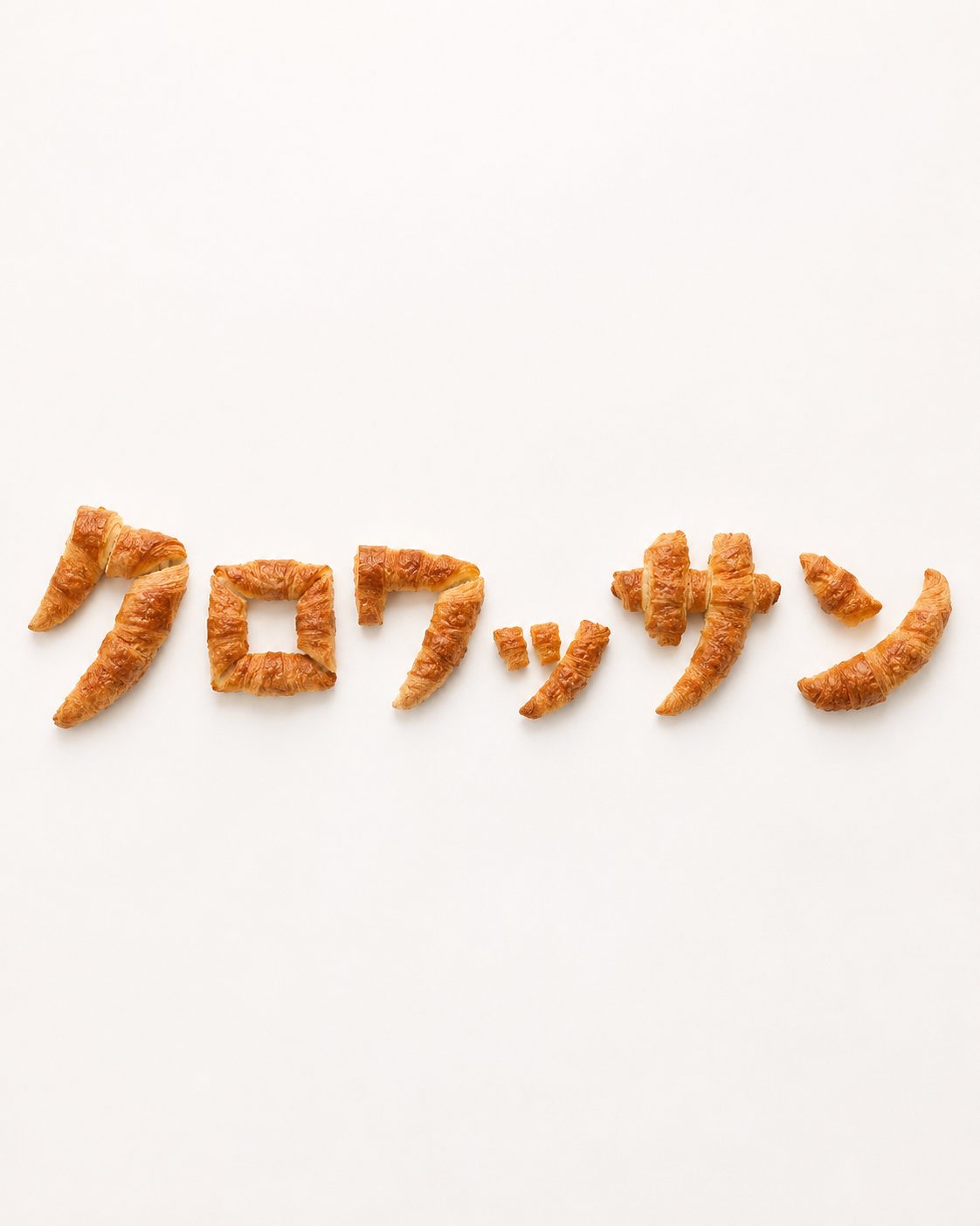 クロワッサンの文字だけで構成した生成例
